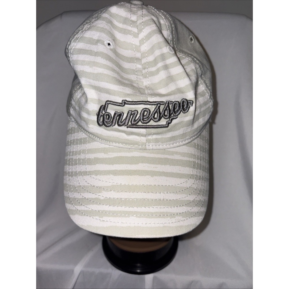 HOME FREE PALE GREEN WHITE TN VOLS BALLCAP ADJUSTABLE BACK COTTON EUC FOOTBALL